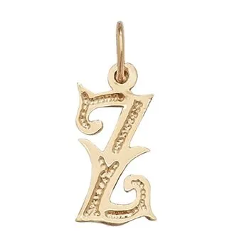 Gothic Initial Pendant