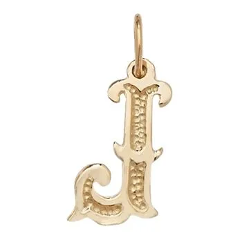 Gothic Initial Pendant