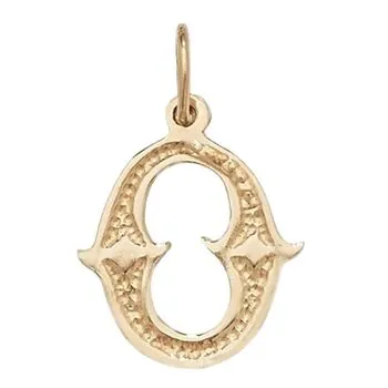 Gothic Initial Pendant