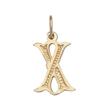 Gothic Initial Pendant