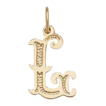 Gothic Initial Pendant