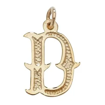 Gothic Initial Pendant