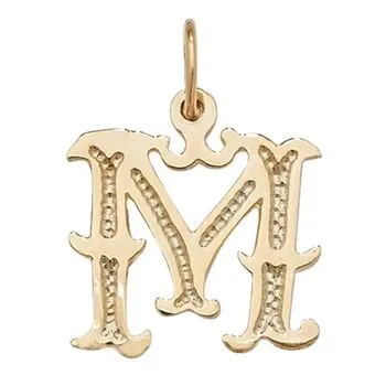 Gothic Initial Pendant