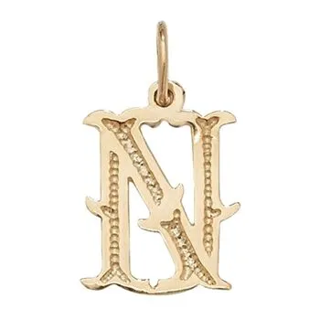 Gothic Initial Pendant