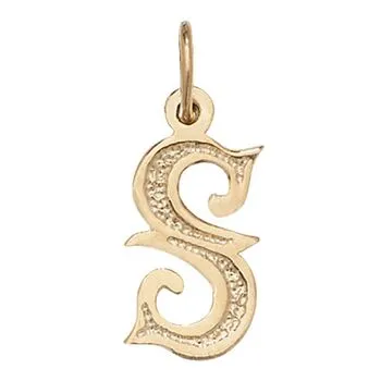 Gothic Initial Pendant