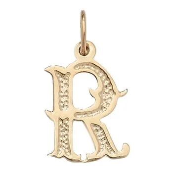 Gothic Initial Pendant