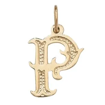 Gothic Initial Pendant