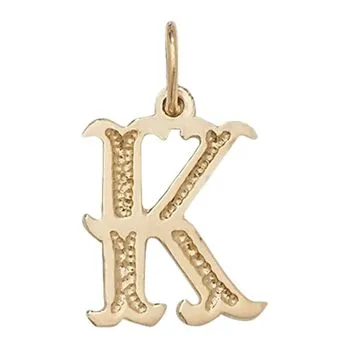 Gothic Initial Pendant