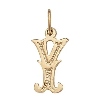 Gothic Initial Pendant