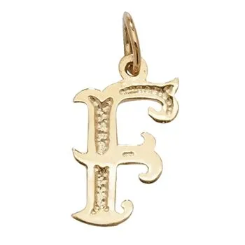 Gothic Initial Pendant