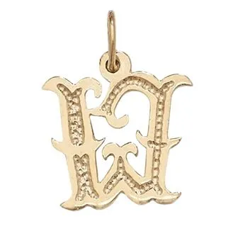 Gothic Initial Pendant