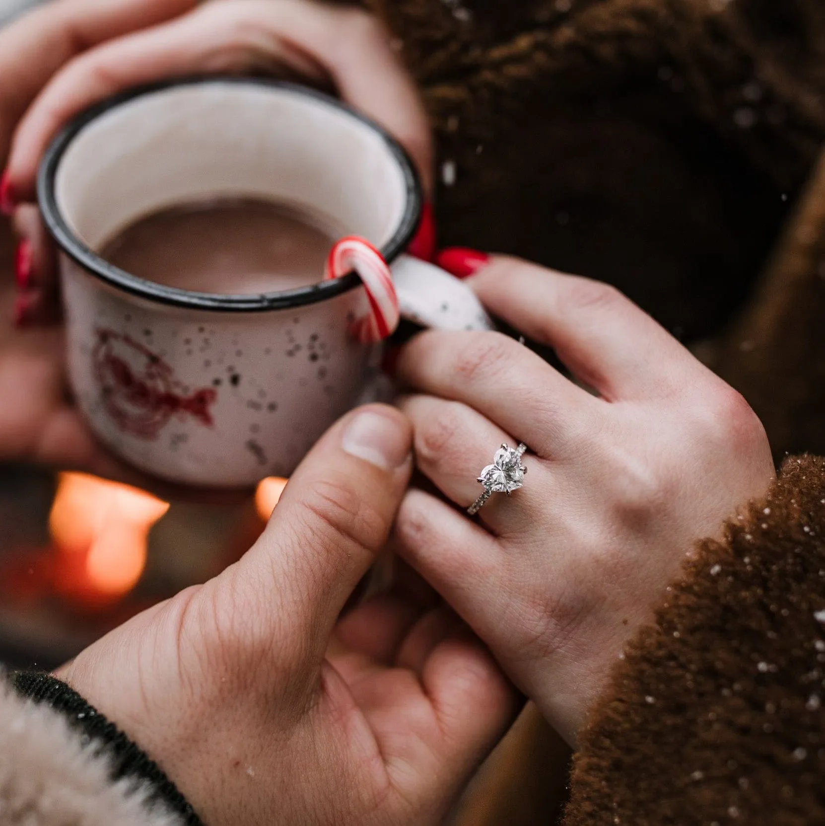 Heart Shaped Diamond Engagement Rings