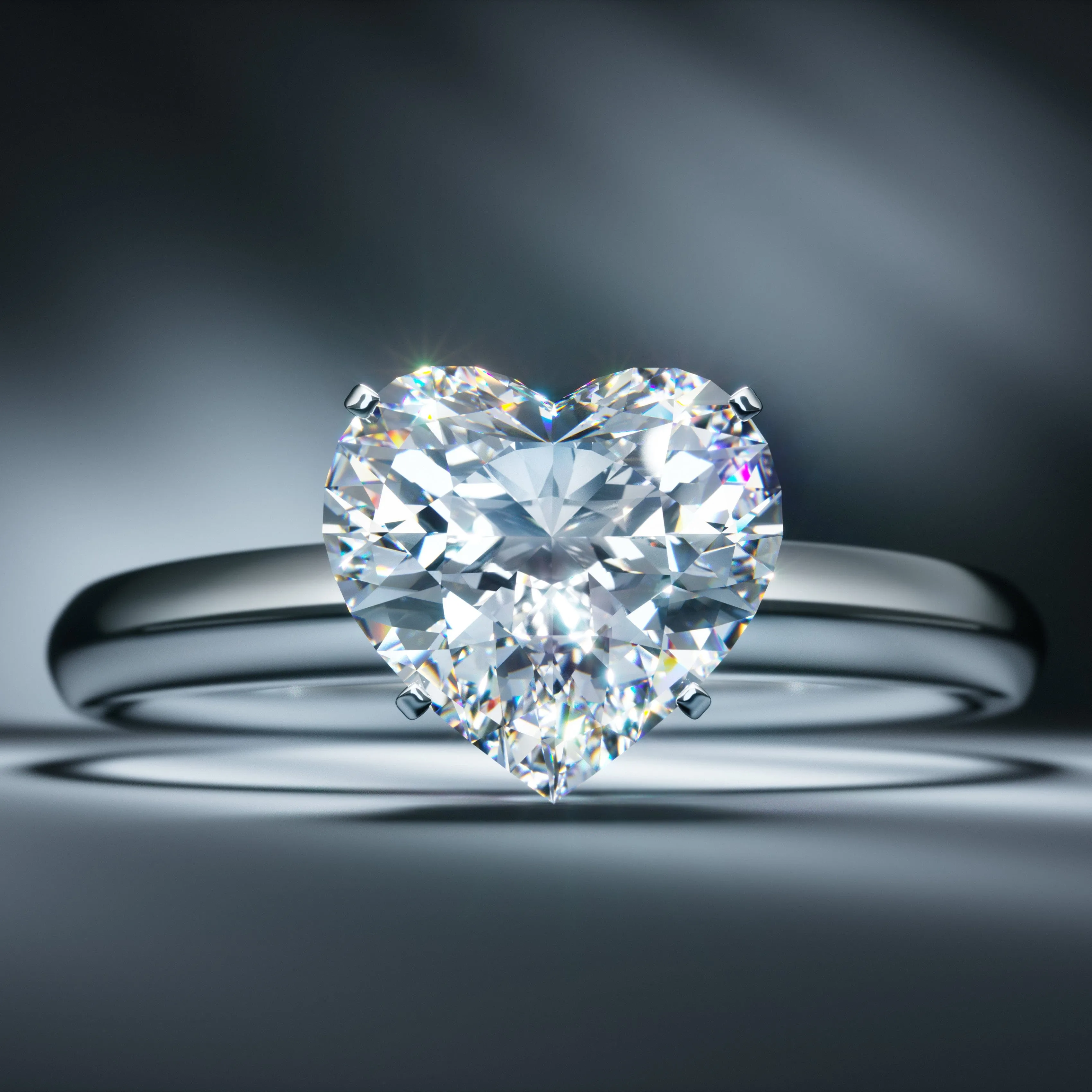 Heart Shaped Diamond Engagement Rings