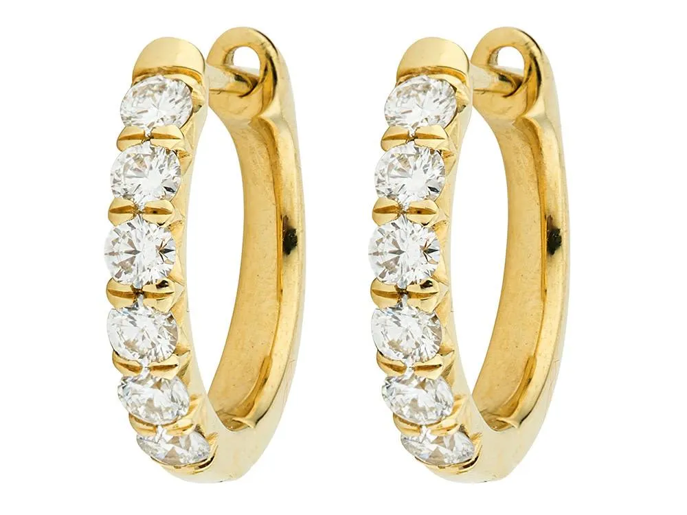 Jude Diamond Pave Hoop Earrings