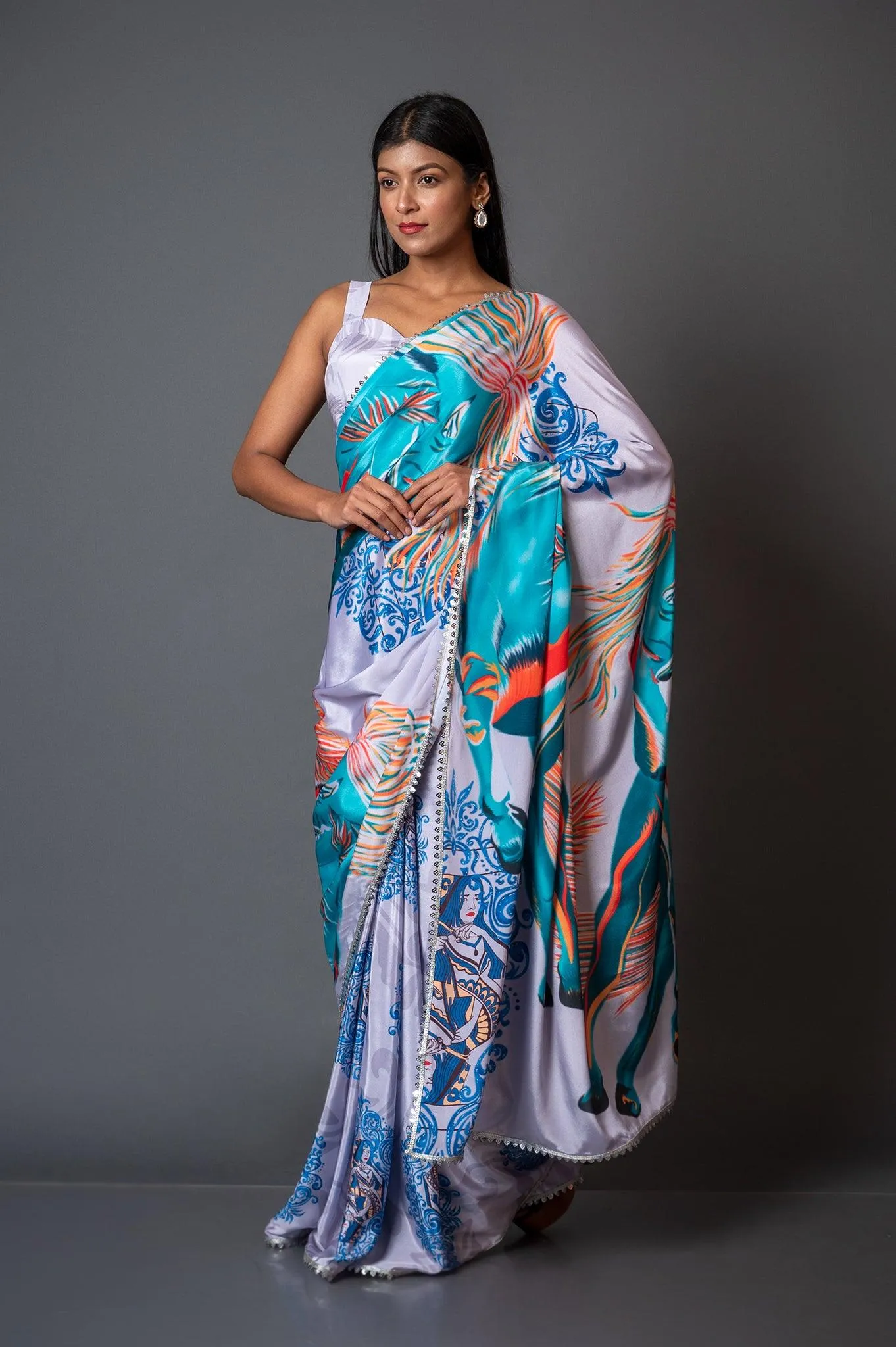 Kalki Crepe Saree