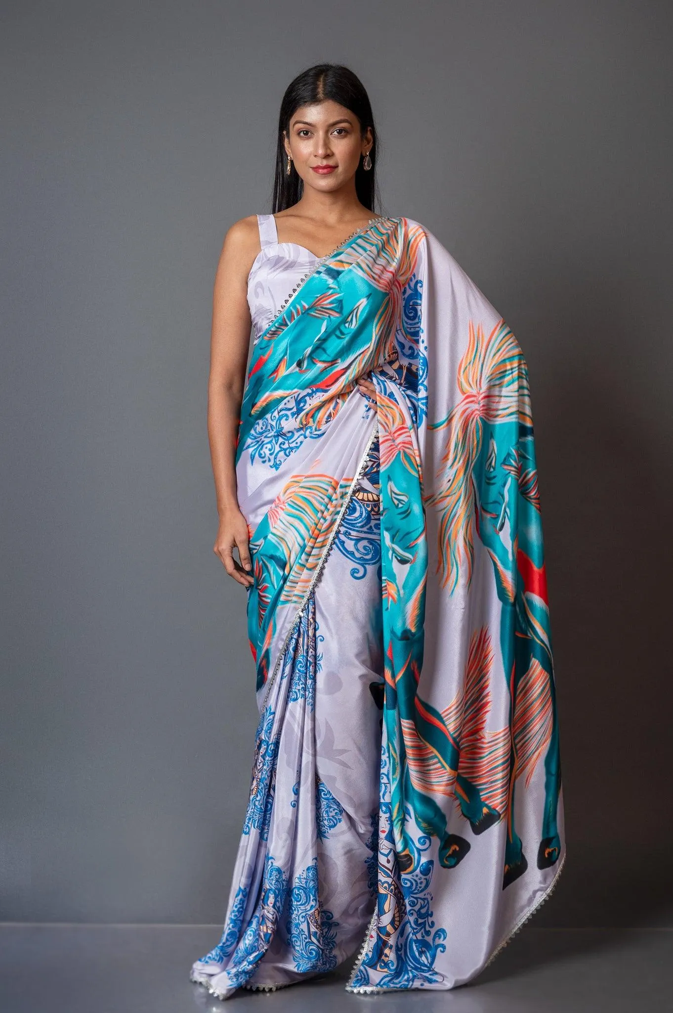 Kalki Crepe Saree