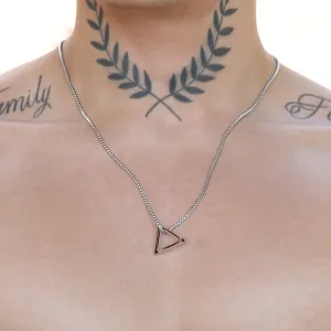 Kash Triangle Pendant with Chain Necklace