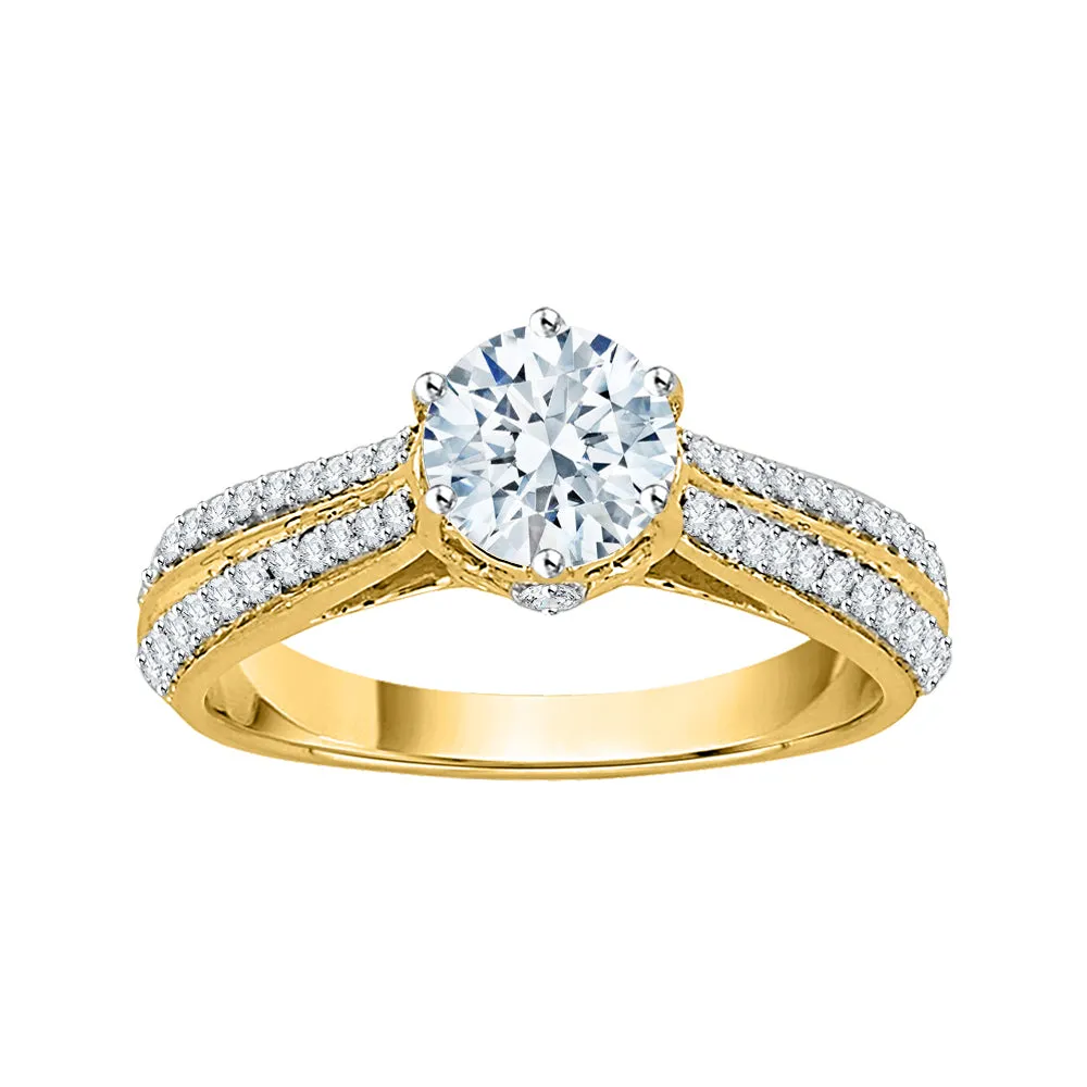 KATARINA 1 1/3 cttw Diamond Engagement Ring