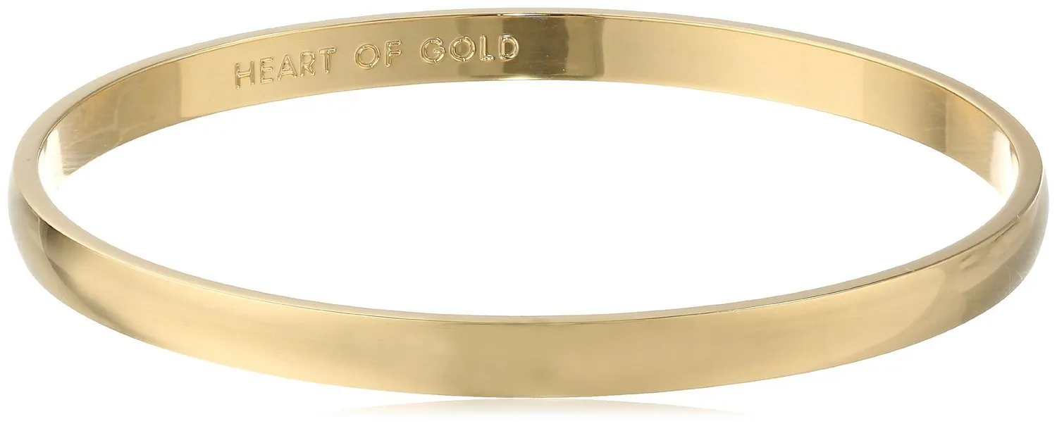 kate spade new york Idiom Collection "Heart of Gold" Bangle Bracelet, 7.75"