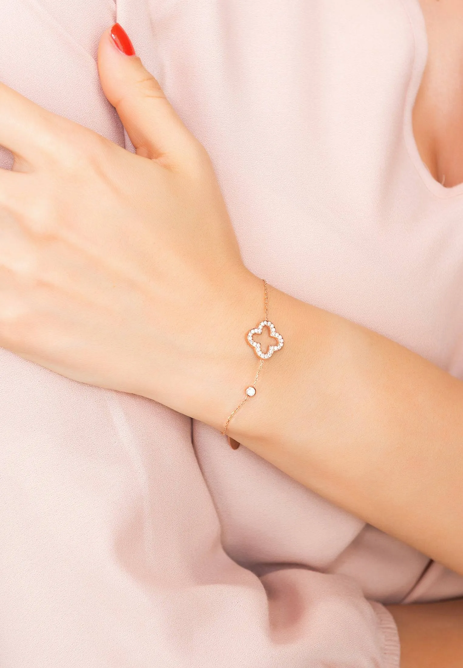 Latelita London Open Clover Bracelet