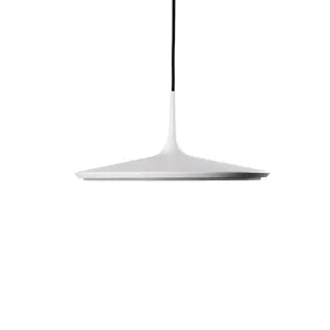 LED Pendant from the Disc Collection in White Finish by Kuzco Lighting