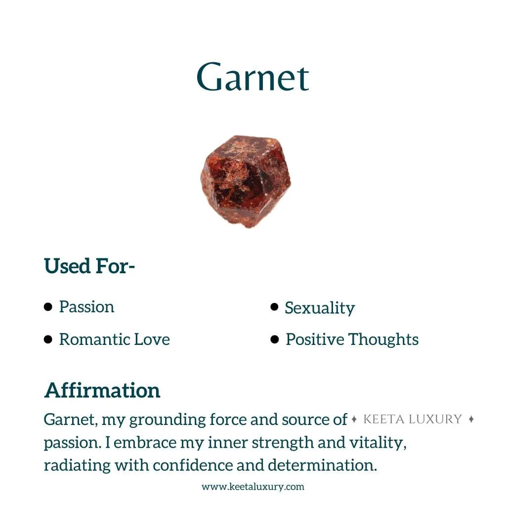 Marine Muse -  Garnet Stud