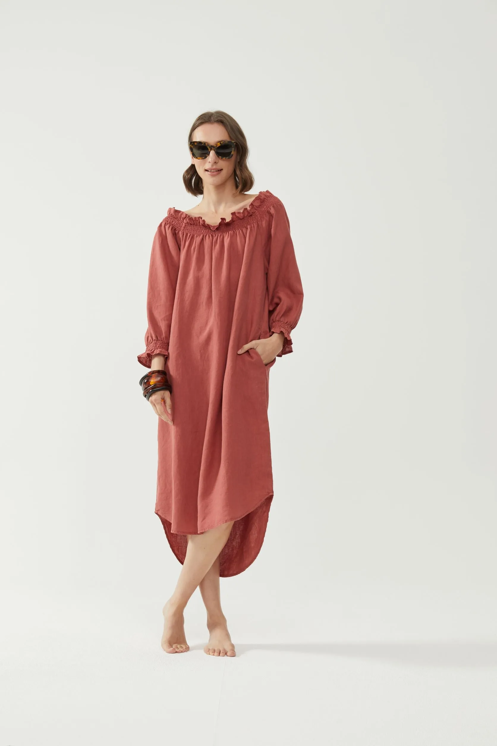 Mia Dress Terracotta