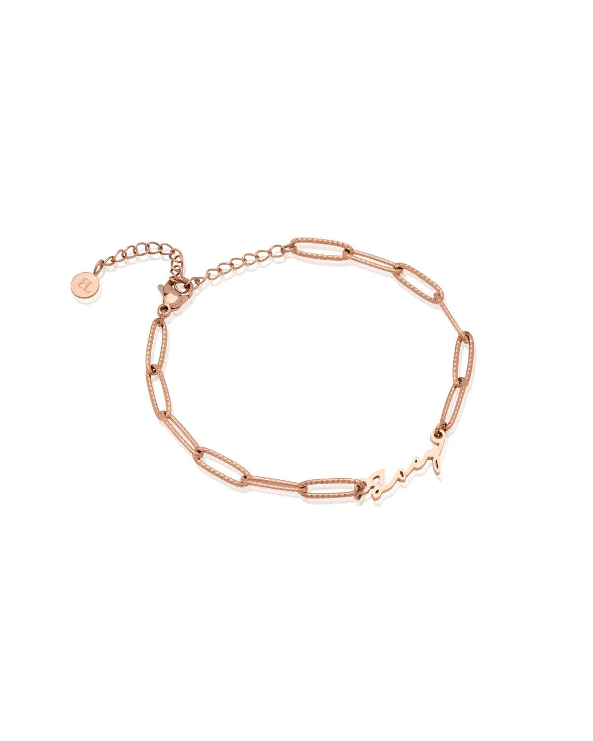 Mini Signature Name Bracelet (Rose Gold)