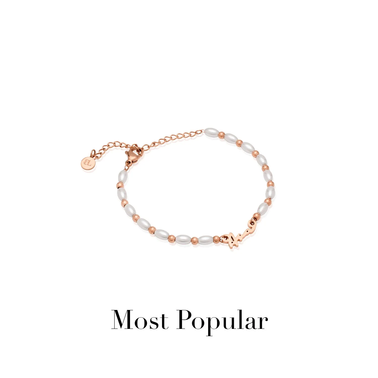 Mini Signature Name Bracelet (Rose Gold)