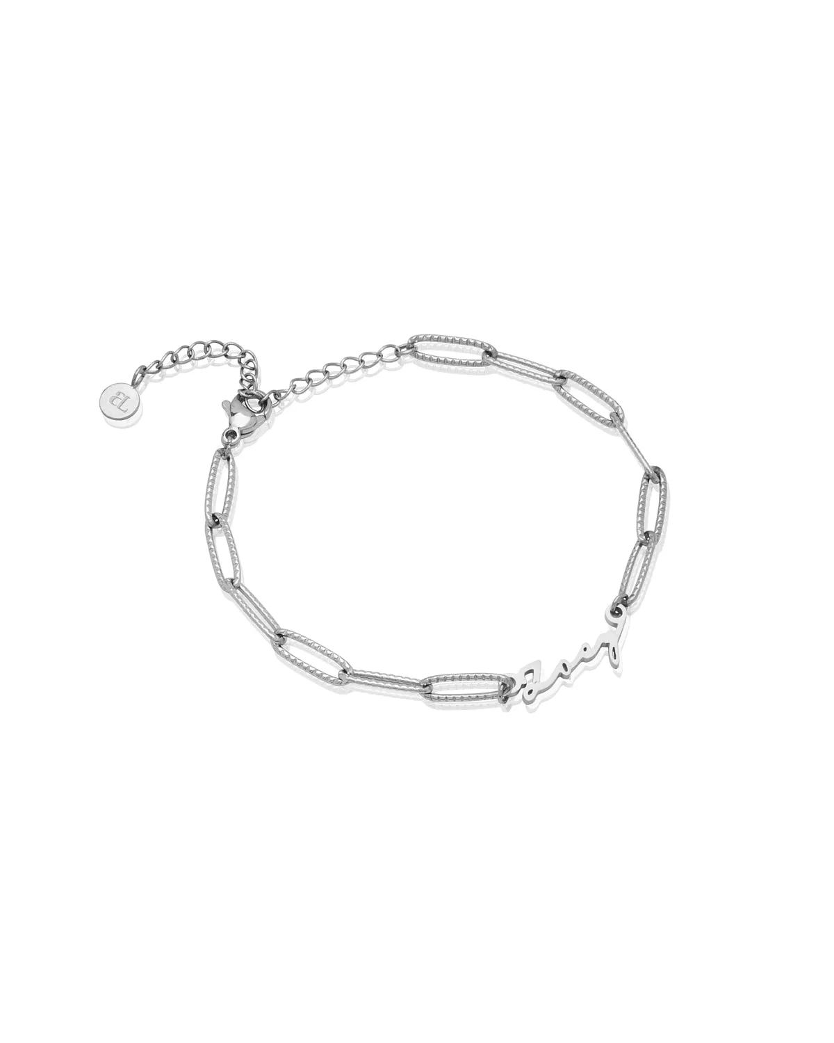 Mini Signature Name Bracelet (Silver)