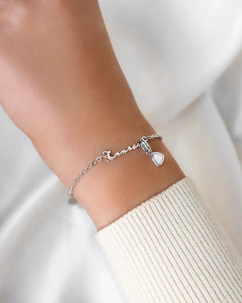 Mini Signature Name Bracelet (Silver)