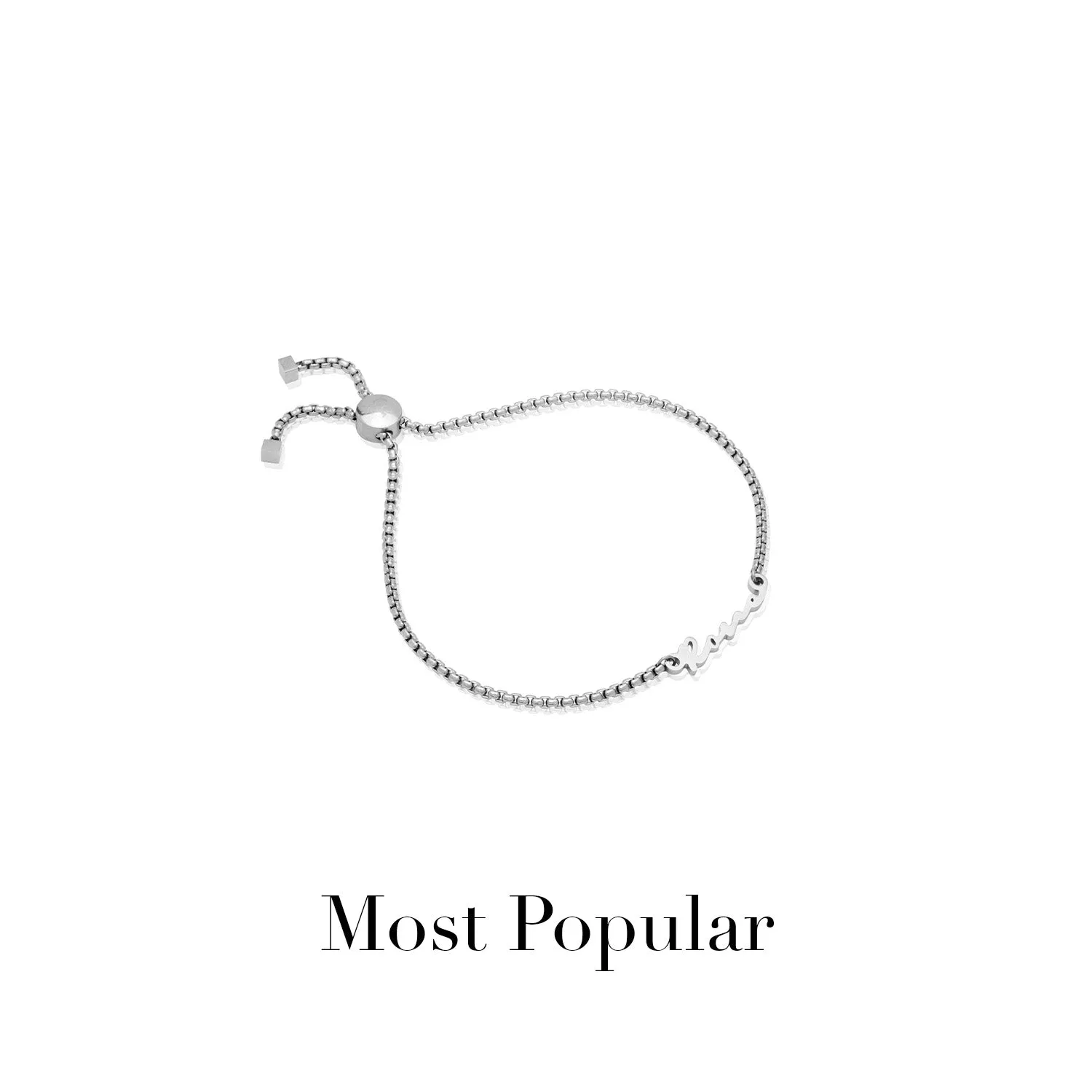 Mini Signature Name Bracelet (Silver)