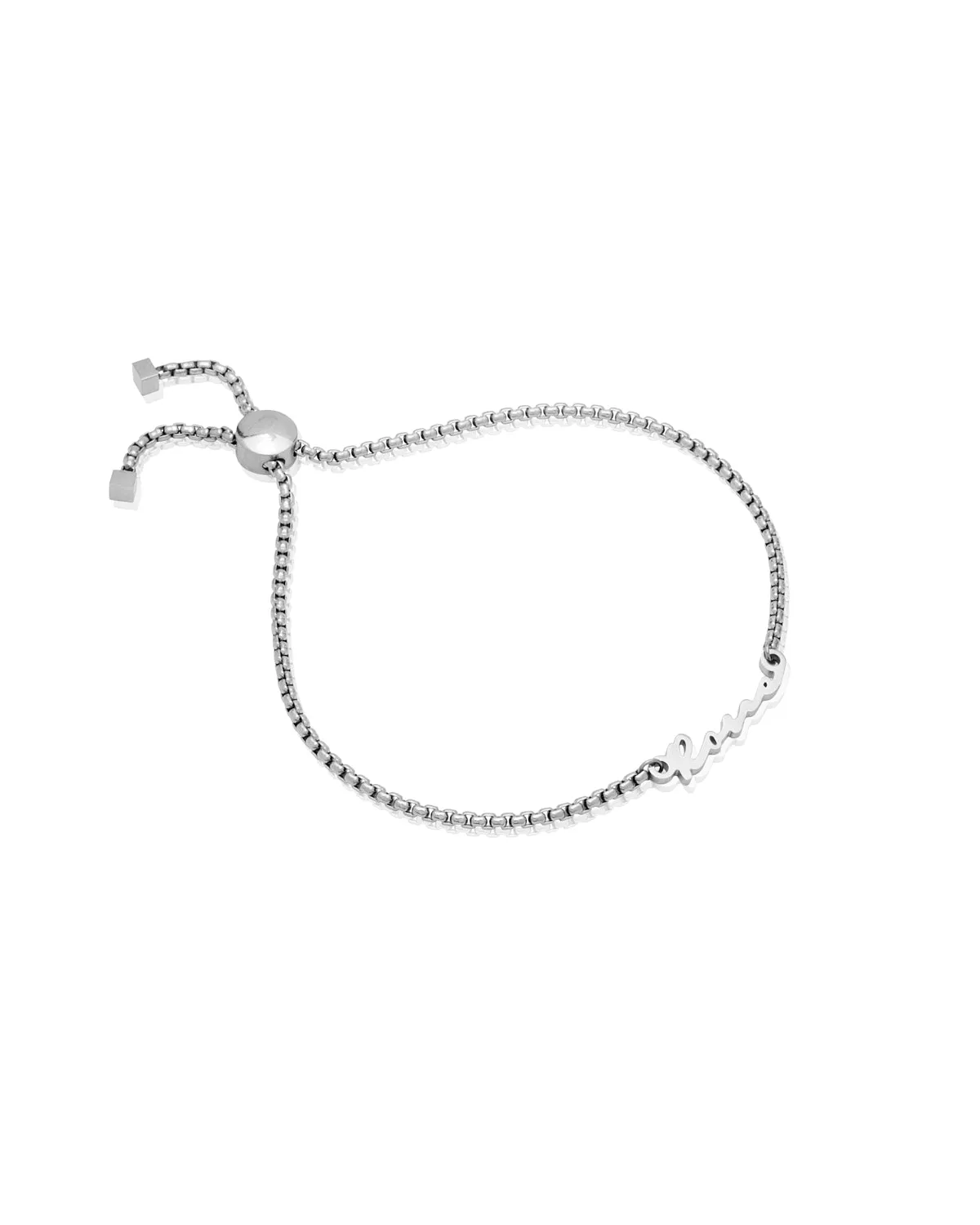 Mini Signature Name Bracelet (Silver)