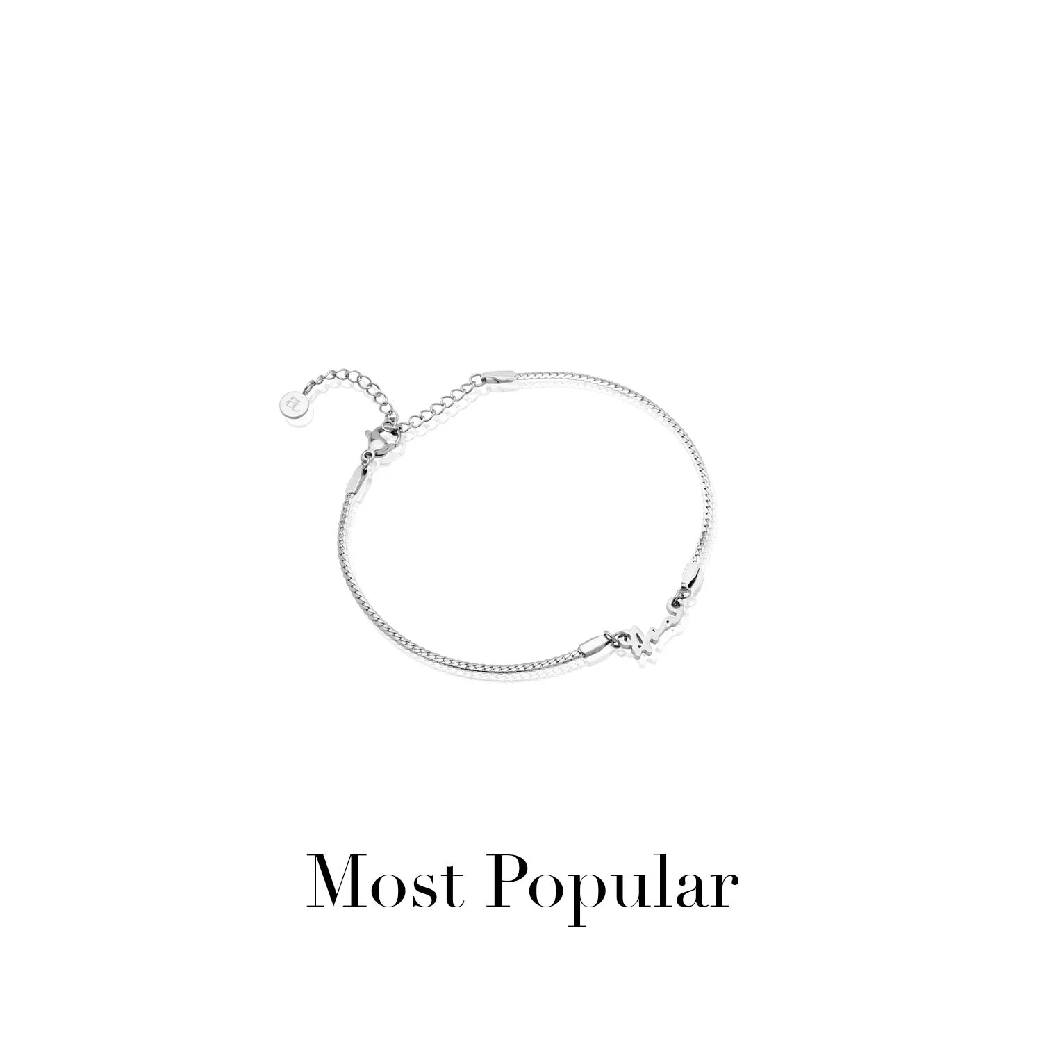 Mini Signature Name Bracelet (Silver)