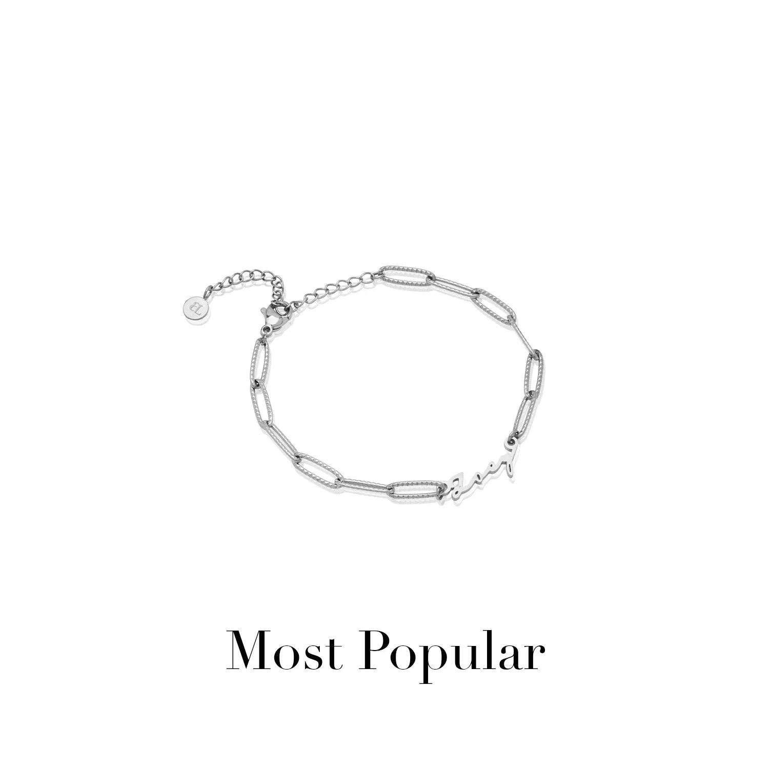 Mini Signature Name Bracelet (Silver)