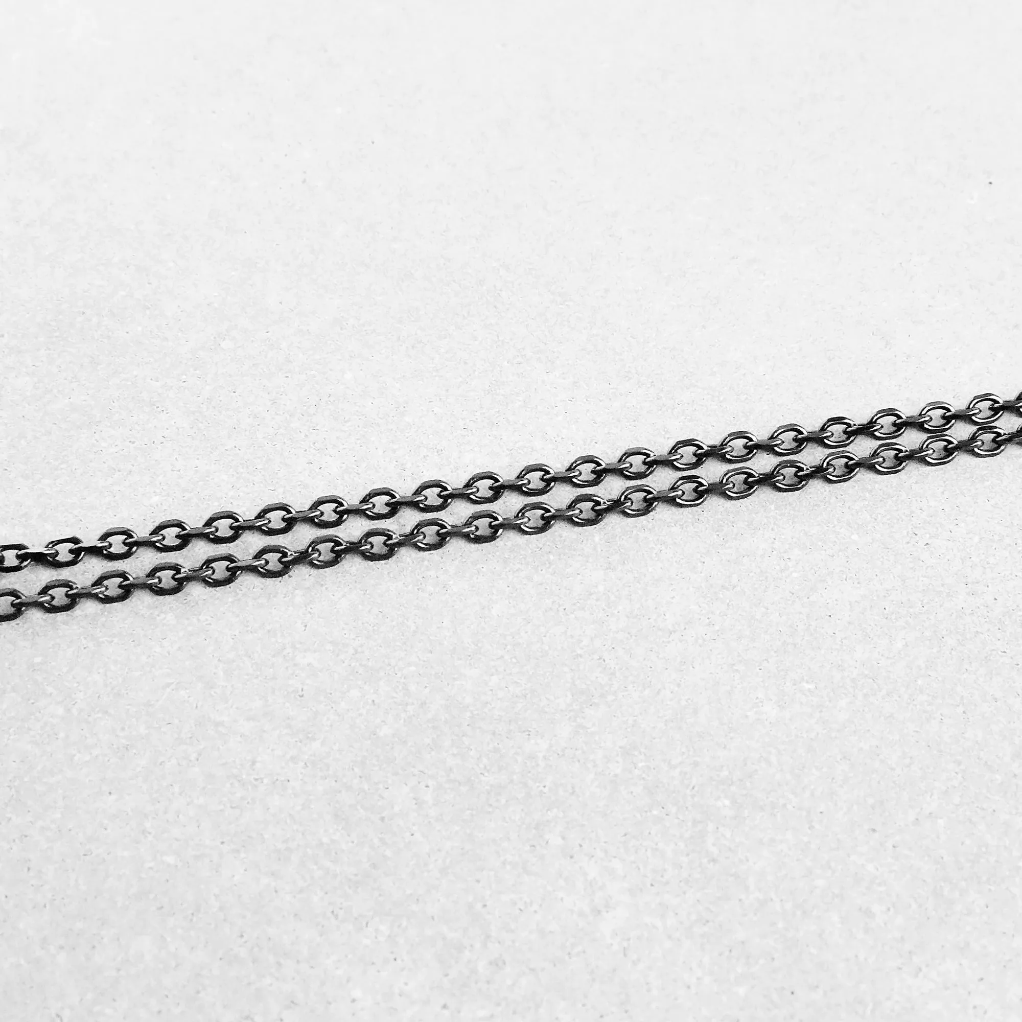 Modern Cable Chain Necklace - Silver 3mm