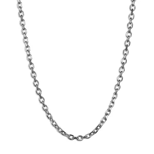 Modern Cable Chain Necklace - Silver 3mm