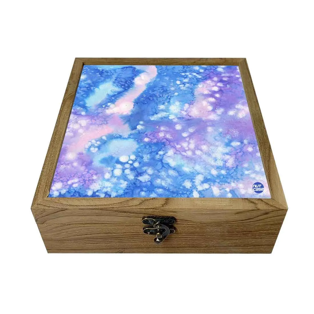 Nutcase Designer jewellery box for girls Wooden  -Arctic Space Purple Watercolor