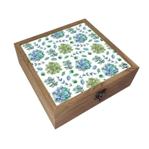 Nutcase Designer Jewellery Box for Ladies - Unique Gifts -Green Flower