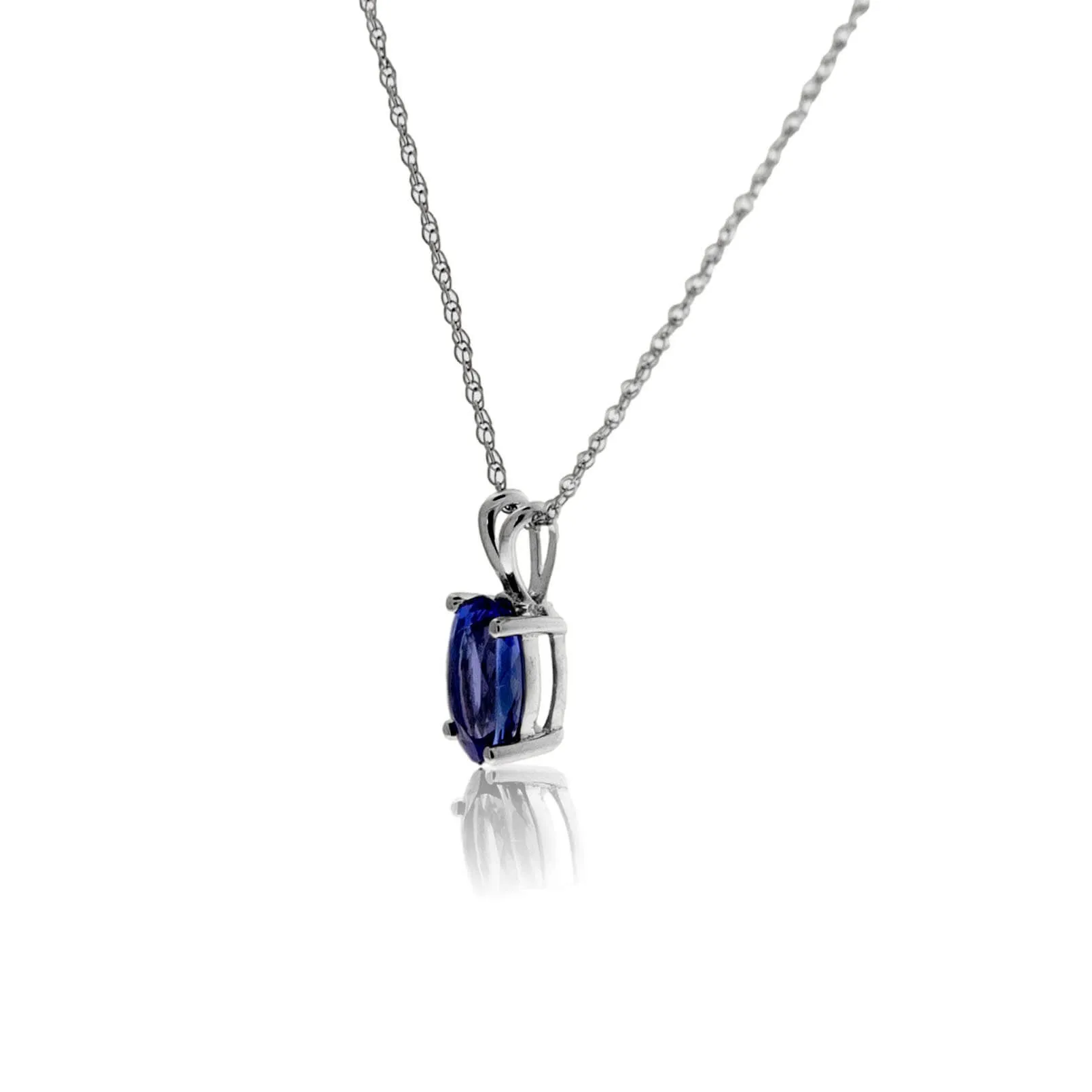 Oval Solitaire Tanzanite Pendant