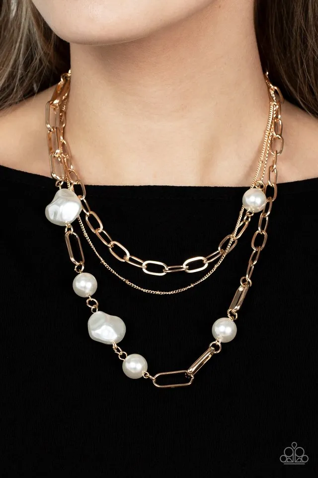 Paparazzi Necklace ~ Modern Innovation - Gold