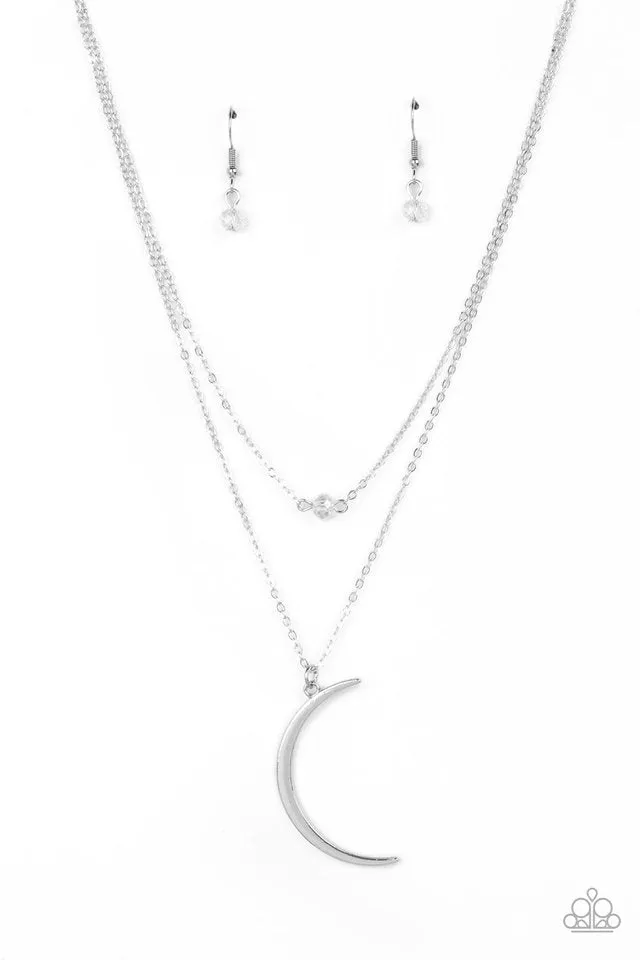 Paparazzi Necklace ~ Modern Moonbeam - White