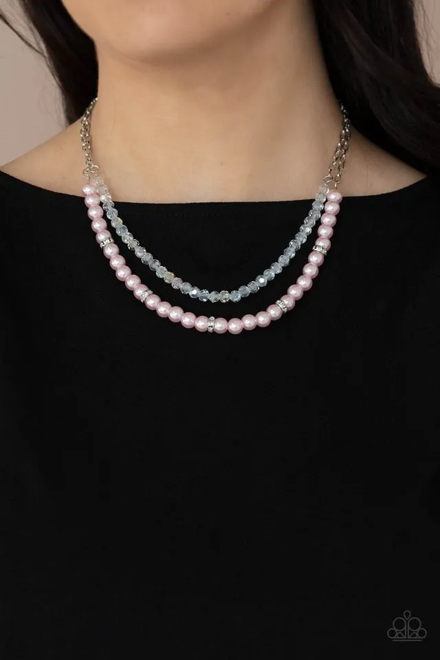 Paparazzi Necklace ~ Parisian Princess - Pink