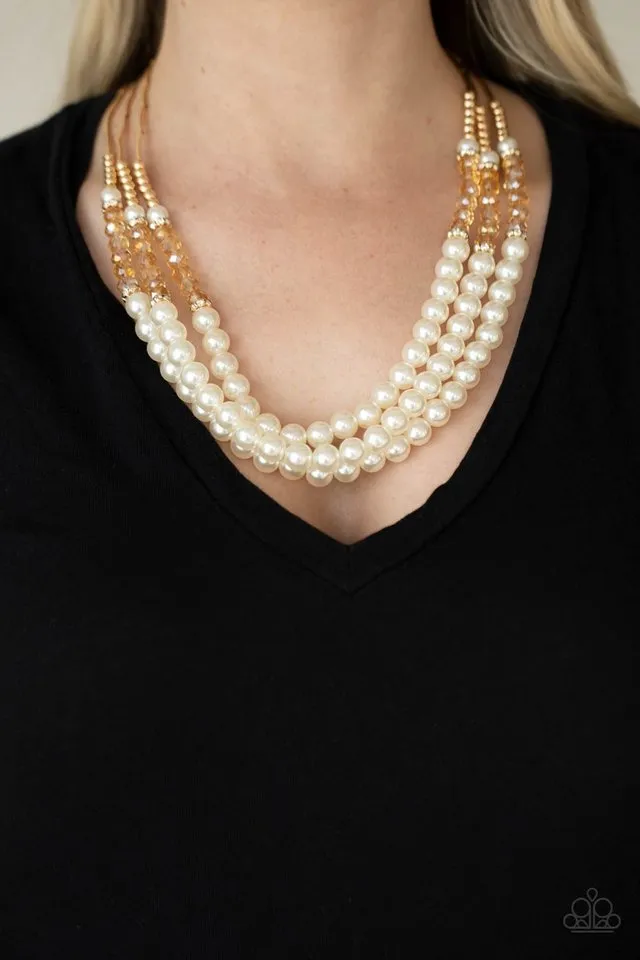 Paparazzi Necklace ~ Powerhouse Perfection - Gold