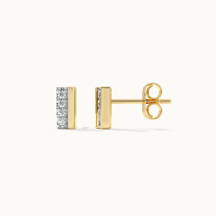 Petite Bar Diamond Earrings