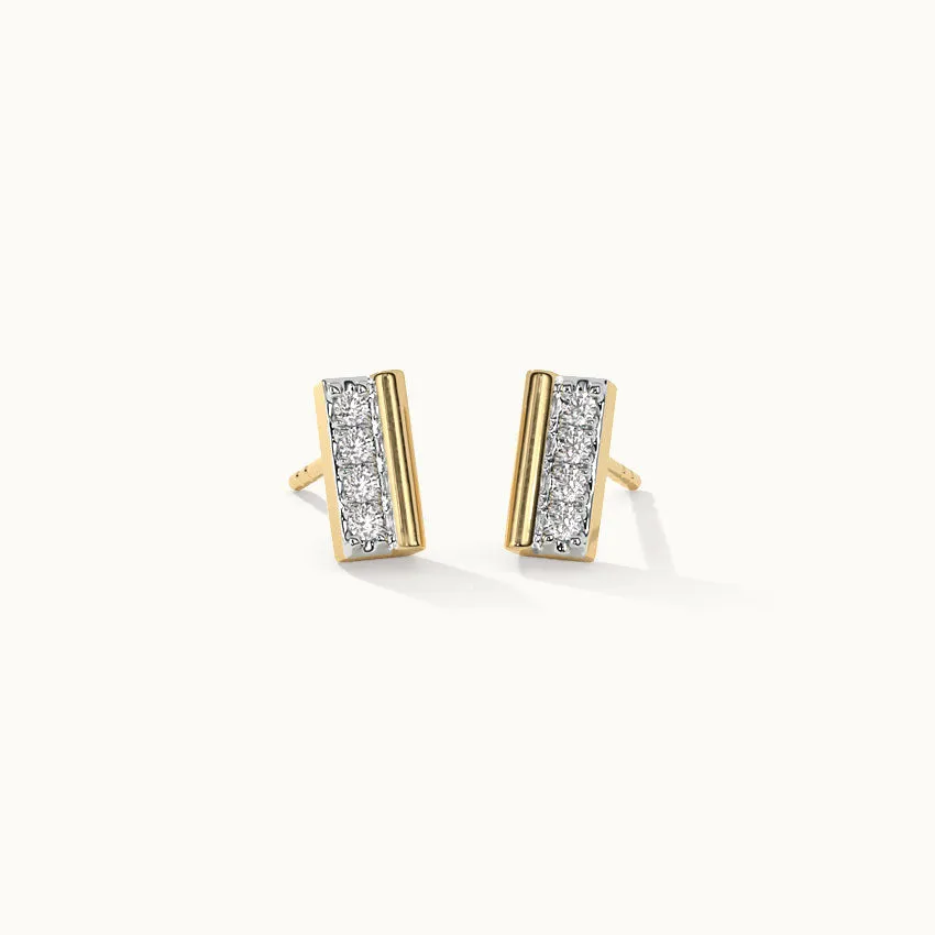 Petite Bar Diamond Earrings