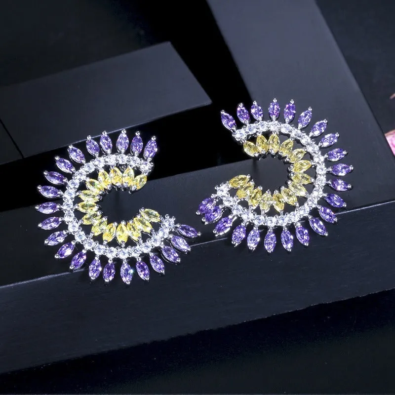 Pre Order:  Sparkling Zircon Stud Earrings