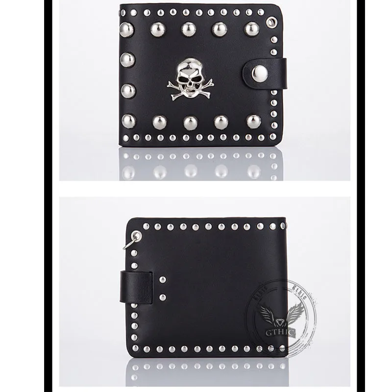 Punk Black Crossbone Skull Wallet