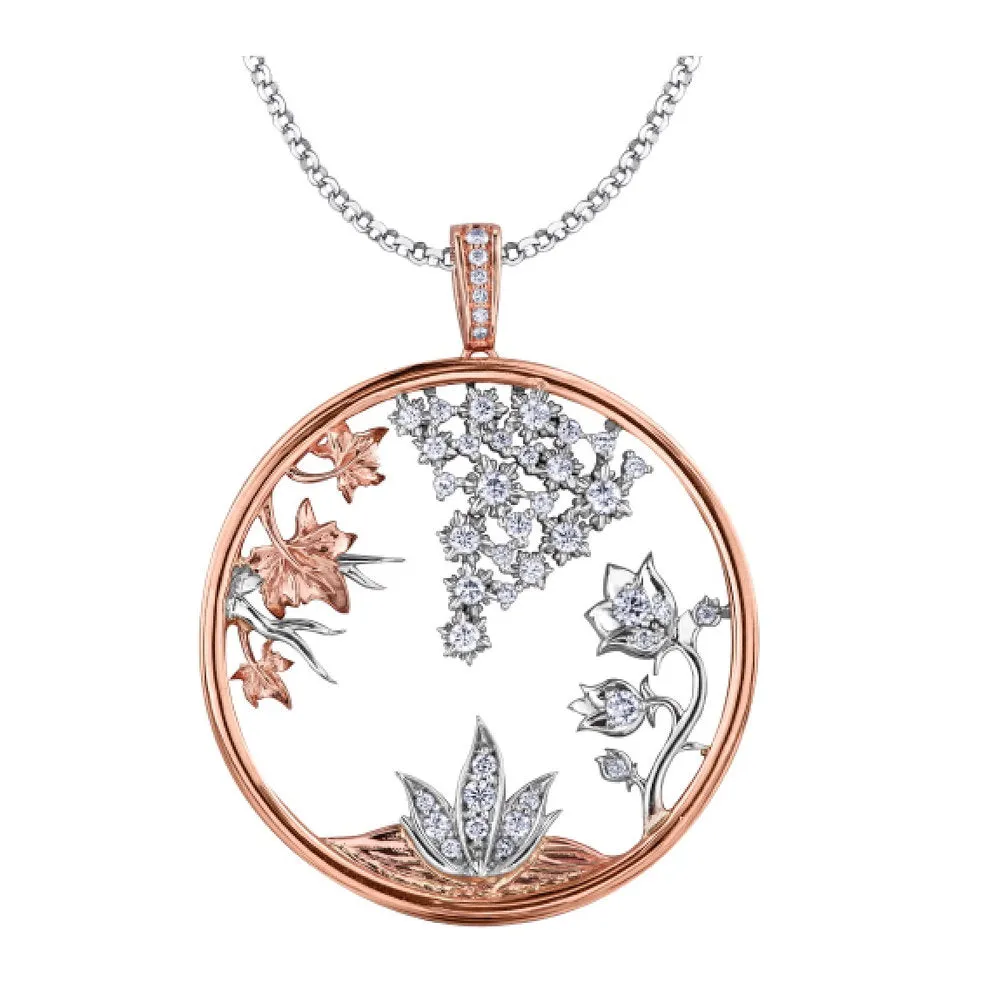 "SEASONS" MAPLE LEAF™ DIAMOND PENDANT