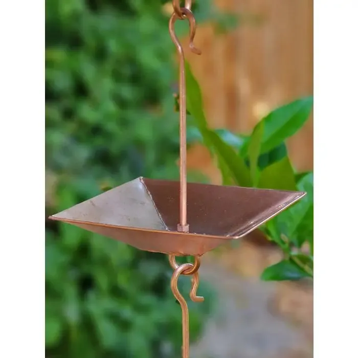 Rain Chain Copper Pagoda Cups